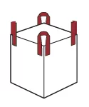Cross-corner Loops Jumbo bags/FIBC bags