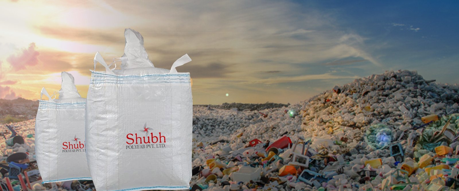 two polythene bags of shubh polyfab brand